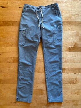 FIGS Womens YOLA Skinny Scrub Pants Blue Small Tall